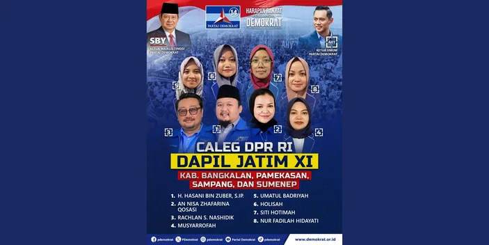 Berikut Daftar Caleg Dpr Ri Partai Demokrat Dapil Jawa Timur Xi