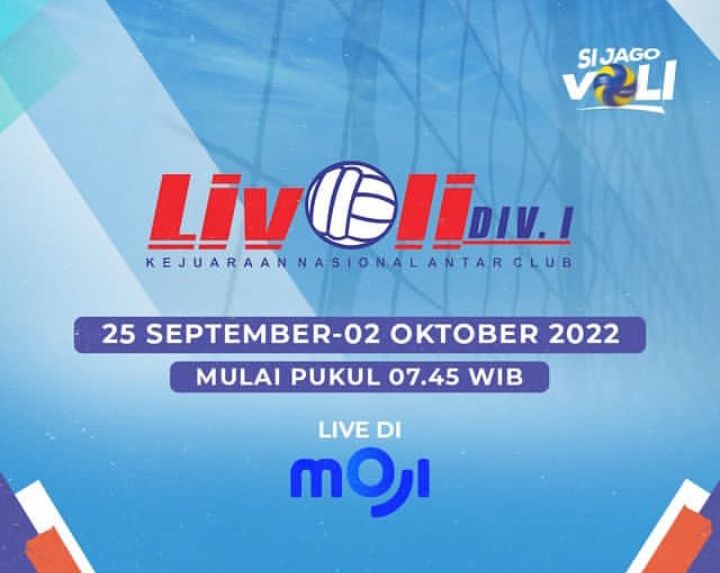 TERBARU Jadwal Livoli Divisi 1 Voli Putra Putri Hari Ini Selasa 27