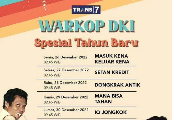 Jadwal Acara Trans Hari Kamis Desember Spesial Libur Tahun