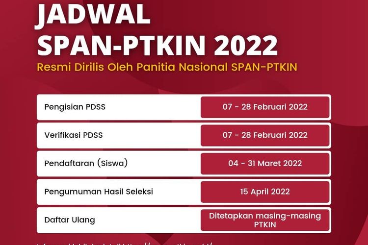 Telah Dibuka Pendaftaran SPAN PTKIN 2022 Simak Syarat Dan Cara Daftar