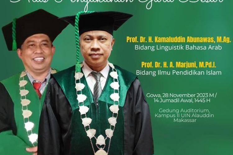 Uin Alauddin Makassar Kukuhkan Prof Kamaluddin Abunawas Dan Prof Andi