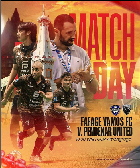 Link Live Streaming Fafage Vamos Fc Vs Pendekar United Pada Liga Futsal