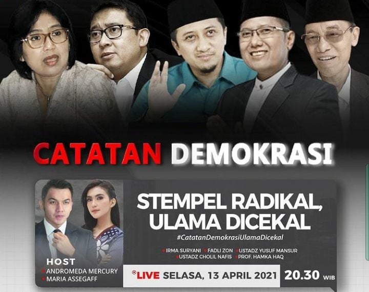 Catatan Demokrasi Bahas Isu Sertifikasi Ulama Bersama Ustadz Yusuf