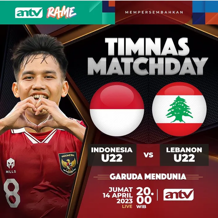 Info Harga Dan Cara Pembelian Tiket Indonesia VS Lebanon Pada