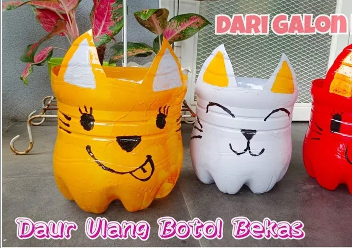 Kreatif Banget Ternyata Bikin Pot Bunga Cantik Ini Cuma Dari Galon