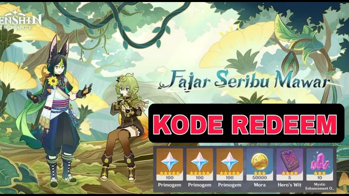 Kode Redeem Genshin Impact Gi Terbaru Hari Ini Agustus Klaim