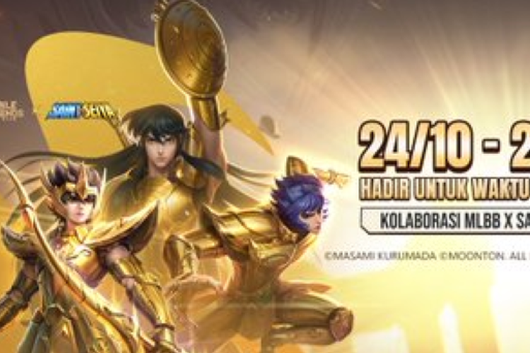 MLBB X Saint Seiya Resmi Dirilis Begini Cara Mendapatkan Skin Gratis