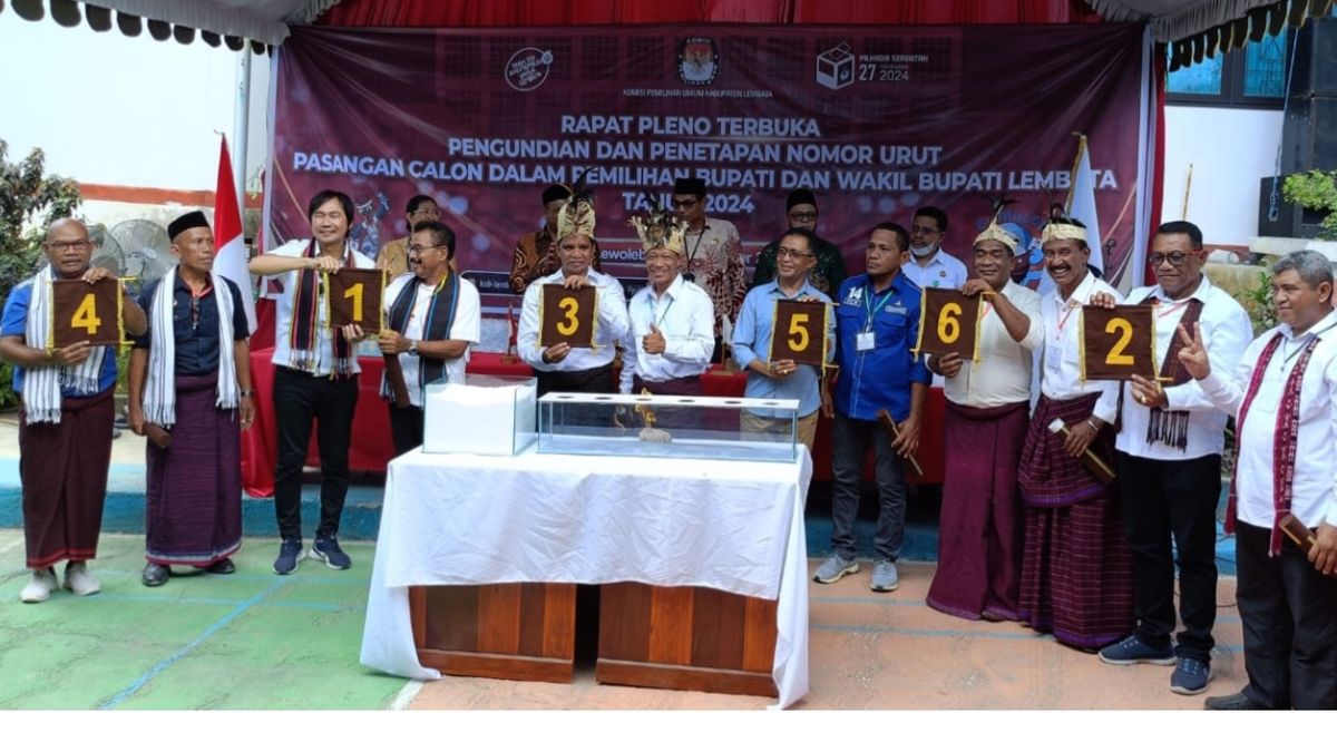 6 Pasangan Calon Bupati Dan Wakil Bupati Pilkada Lembata 2024