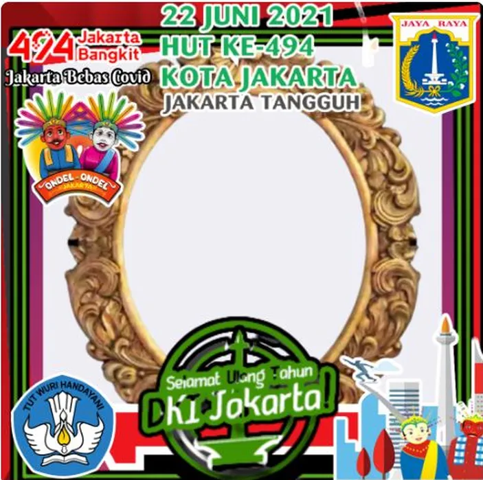 Daftar Link Twibbon Hari Jadi Dki Jakarta Peringatan Ke Cocok