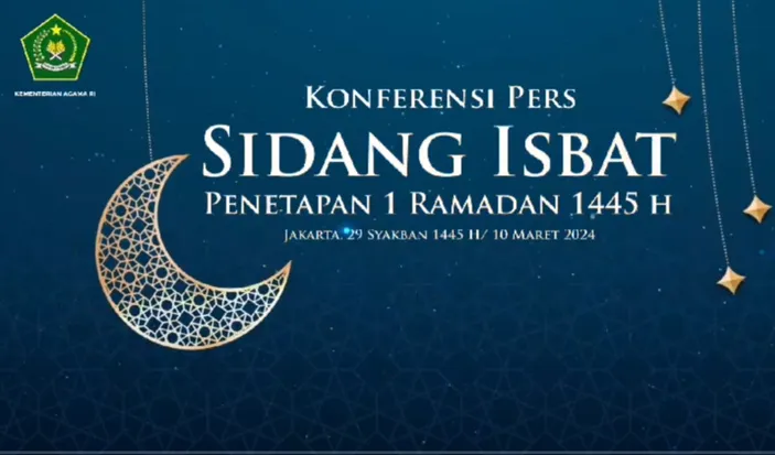 TOK Pemerintah Resmi Tetapkan Awal Puasa Ramadan 1445 H 2024 M Jatuh