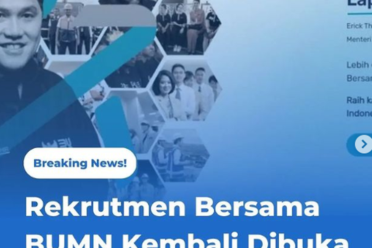 Rekrutmen Bersama BUMN Kembali Dibuka Bulan Mei Catat Syarat Dan