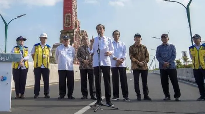 Resmikan Jembatan Kretek II Bantul Jokowi 3 Jalur Pulau Jawa