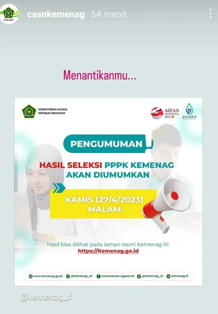 Cek Hasil Kelulusan Pppk Kemenag Di Link Ini Hanya Tanda Ini Yang