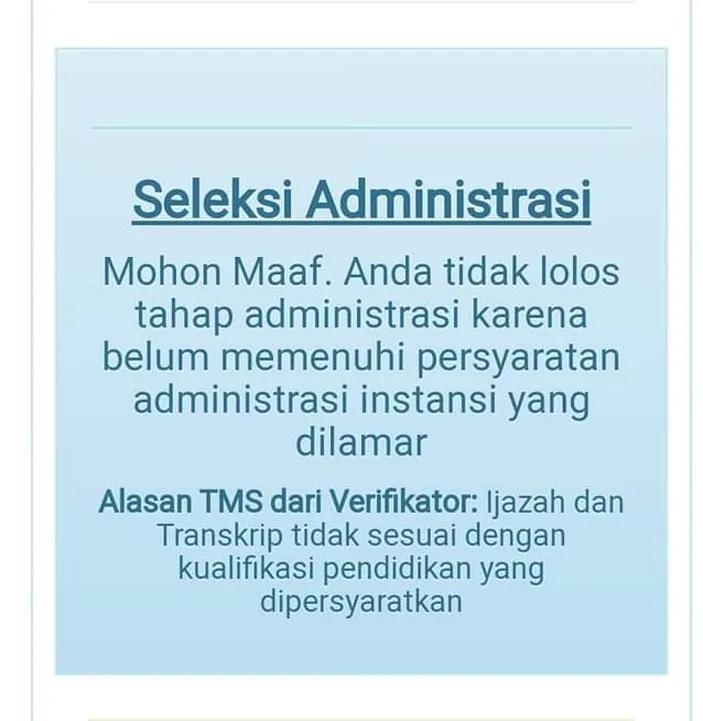 Apa Yang Harus Dilakukan Jika Tak Lulus Seleksi Administrasi PPPK