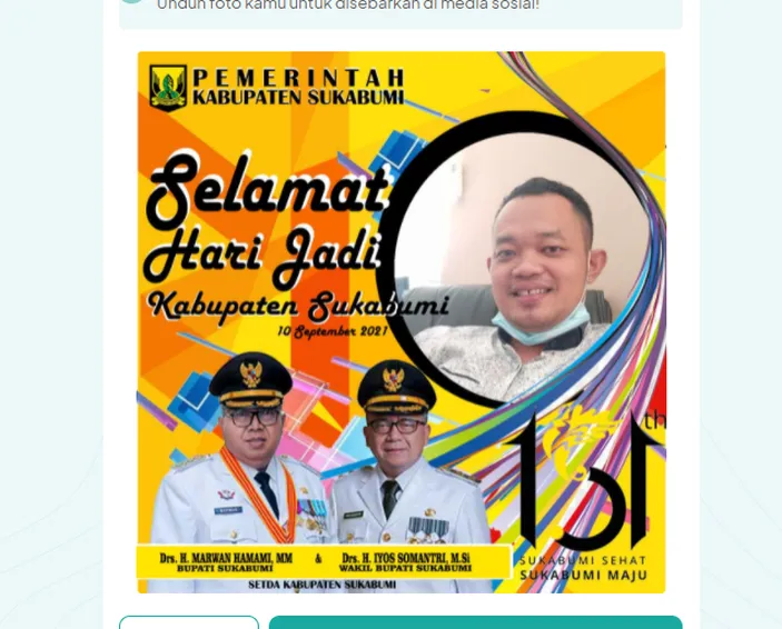 Twibbon Hut Sukabumi Hari Jadi Kabupaten Ke Berikut Linknya