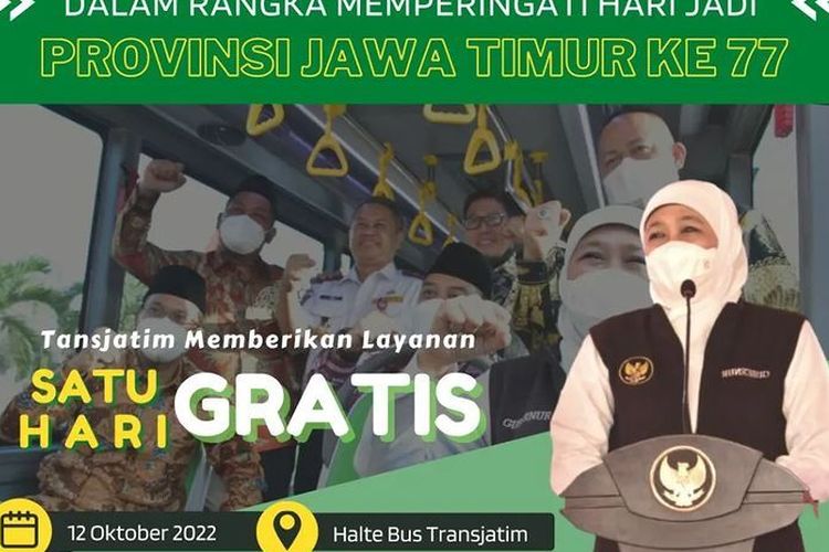 Hari Jadi Provinsi Jawa Timur Jatuh Pada 12 Oktober 2022 Khofifah