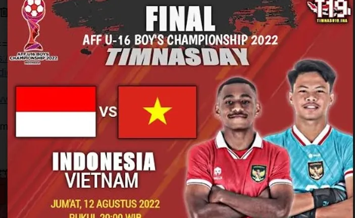 Link Streaming Timnas U Indonesia Vs Vietnam Final Piala Aff U