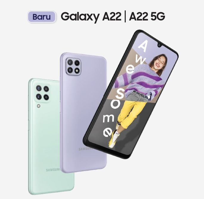 Review Spesifikasi Dan Harga Samsung Galaxy A22 5G Dan 4G Januari 2022