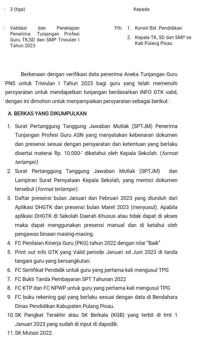 Ini Syarat Pencairan Tpg Atau Sertifikasi Guru Triwulan Cair