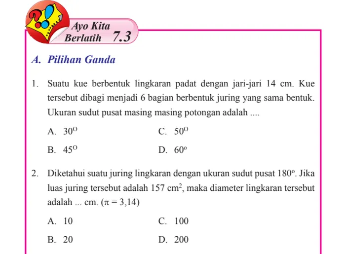 Kunci Jawaban Matematika Kelas 8 Semester 2 Halaman 91 93 Ayo Kita