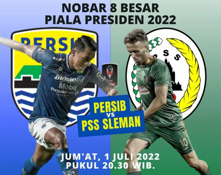 Live Score Piala Presiden 2022 Tandingan Persib Bandung Vs PSS Sleman