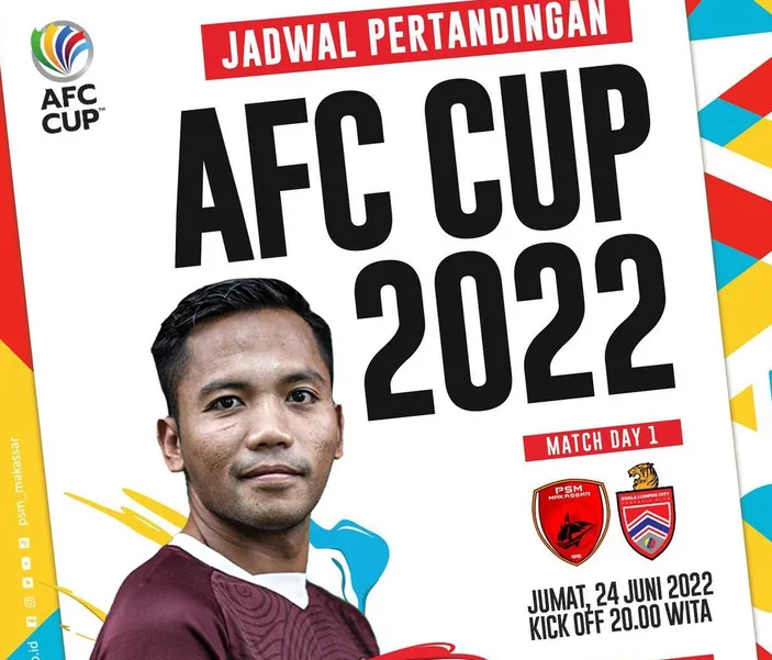 Jadwal Lengkap Pertandingan Grup H Piala AFC 2022 Ada PSM Makassar