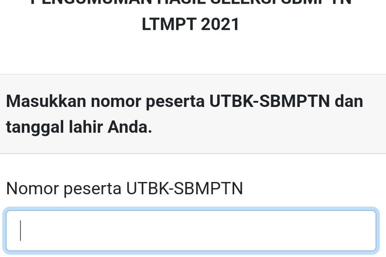 Link Mirror Dan Cara Melihat Pengumuman Lolos SBMPTN 2022 Portal LTMPT