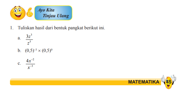 Kunci Jawaban Matematika Kelas Halaman Ayo Kita Tinjau Ulang