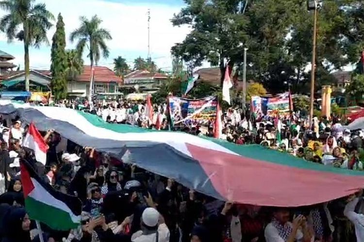 Ini Susunan Acara Aksi Bela Palestina Di Stadion Wibawa Mukti Cikarang