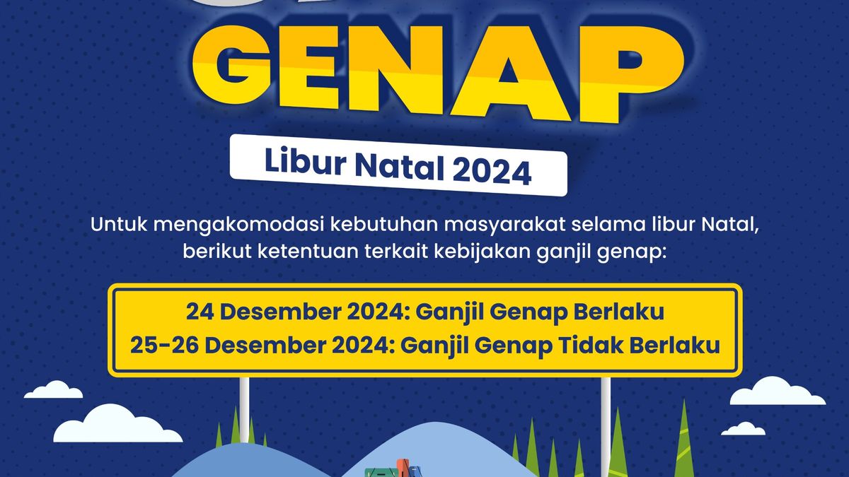 Libur Nataru Ganjil Genap Di Jakarta Pada 25 26 Desember 2024 Dan 1