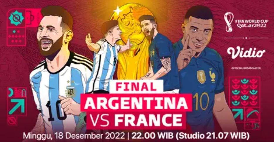 Sedang Berlangsung Live Streaming Argentina Vs France Final Fifa World