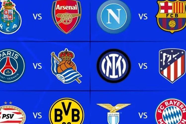 Hasil Drawing 16 Besar Liga Champion 23 24 2 Tim Italia Ketemu 2 Tim