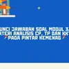 Kunci Jawaban Soal Modul 3.2 Materi Analisis CP, TP dan KKTP pada Pintar Kemenag