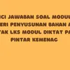 Kunci Jawaban Soal Modul 3.3 Materi Penyusunan Bahan Ajar Cetak LKS MODUL DIKTAT Pada Pintar Kemenag 