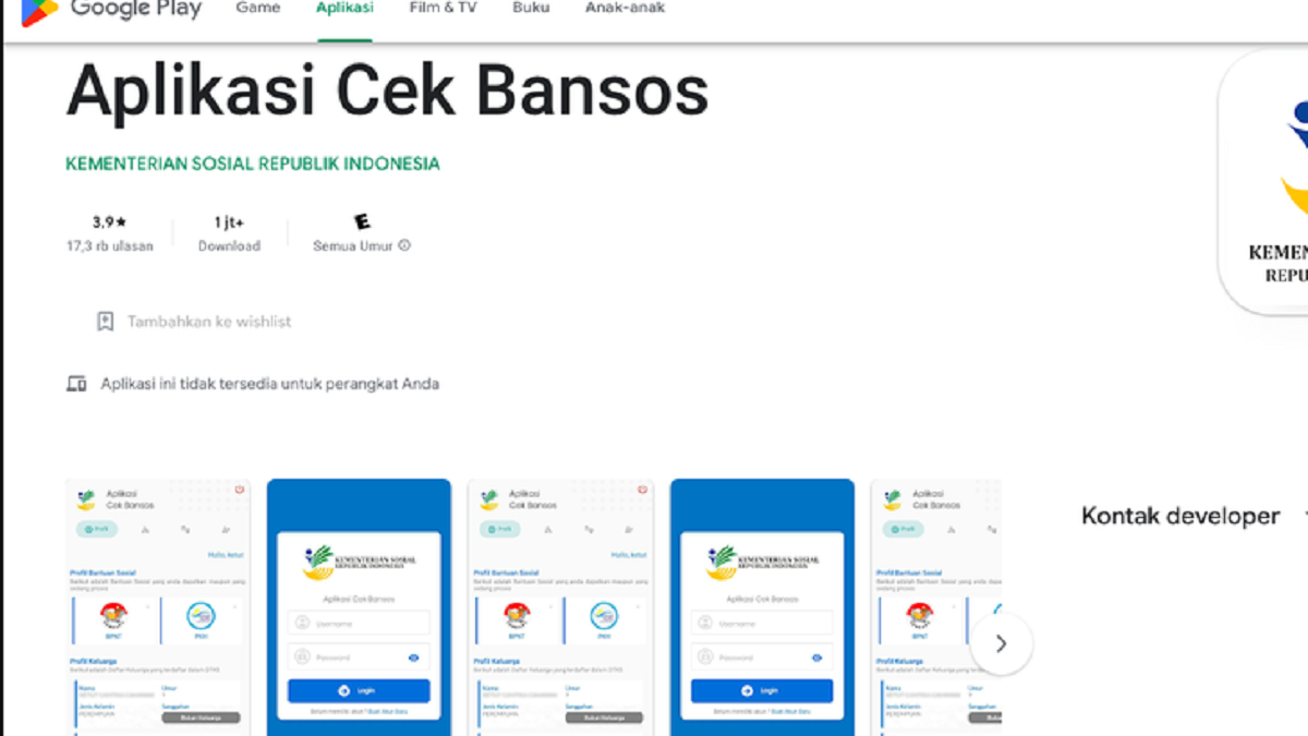 Cara Cek Bansos Kemensos Mudah Dari HP, Unduh Aplikasi Atau Klik ...