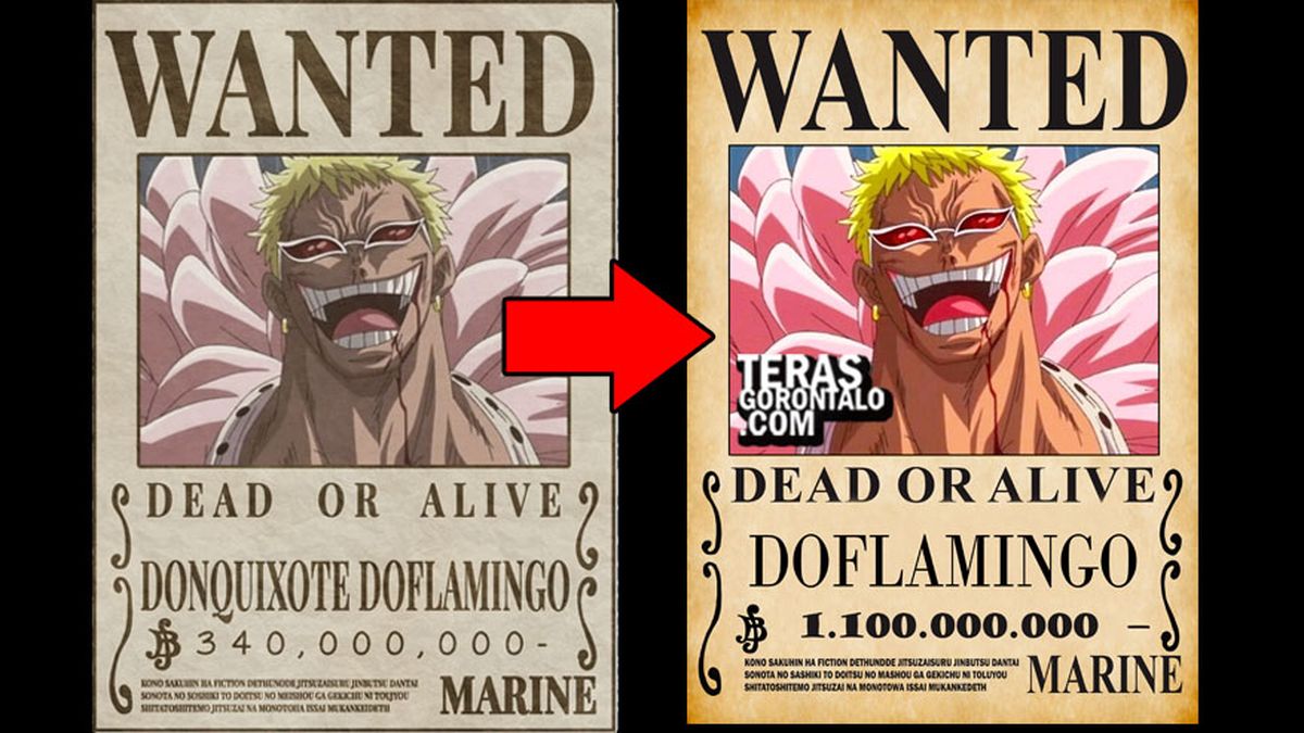 ONE PIECE: Analisis Bounty Baru Doflamingo Jika Berhasil Kabur dari ...