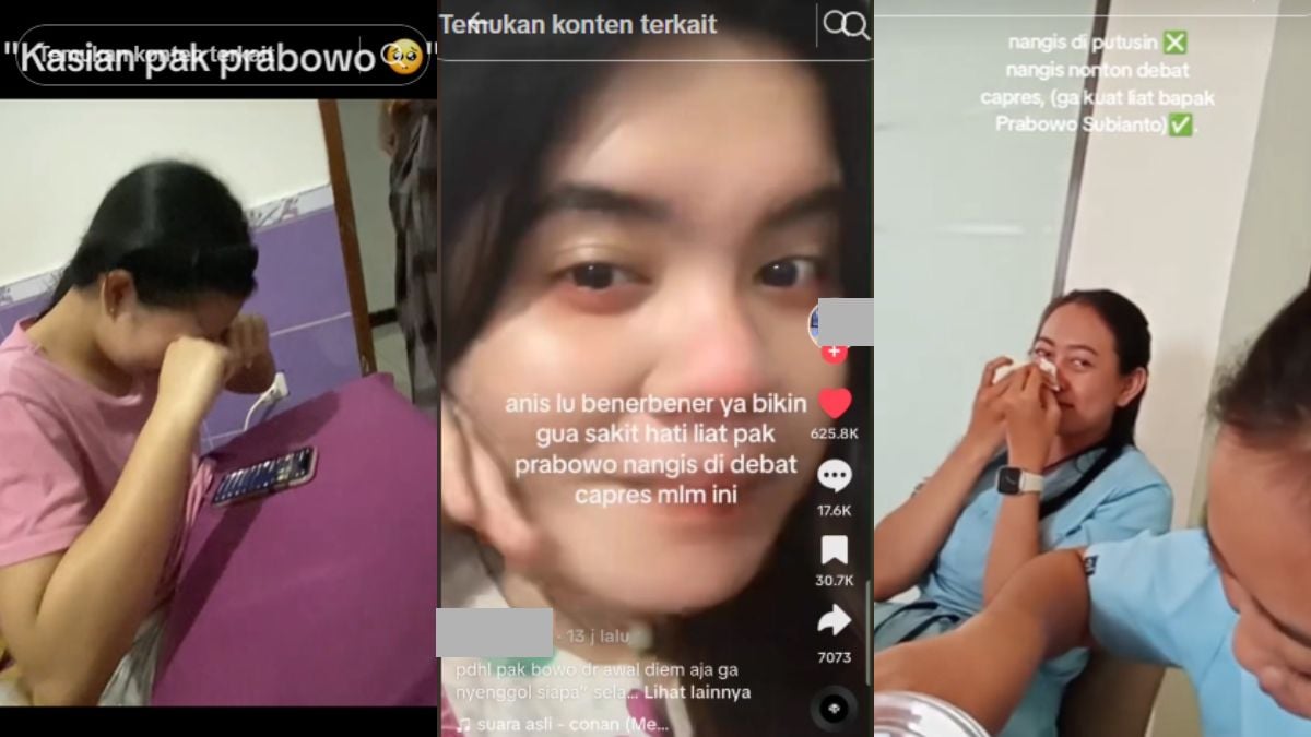 Kenapa Bermunculan Video Orang Menangisi Prabowo di TikTok? Fenomena Baru Usai Debat Ketiga Capres