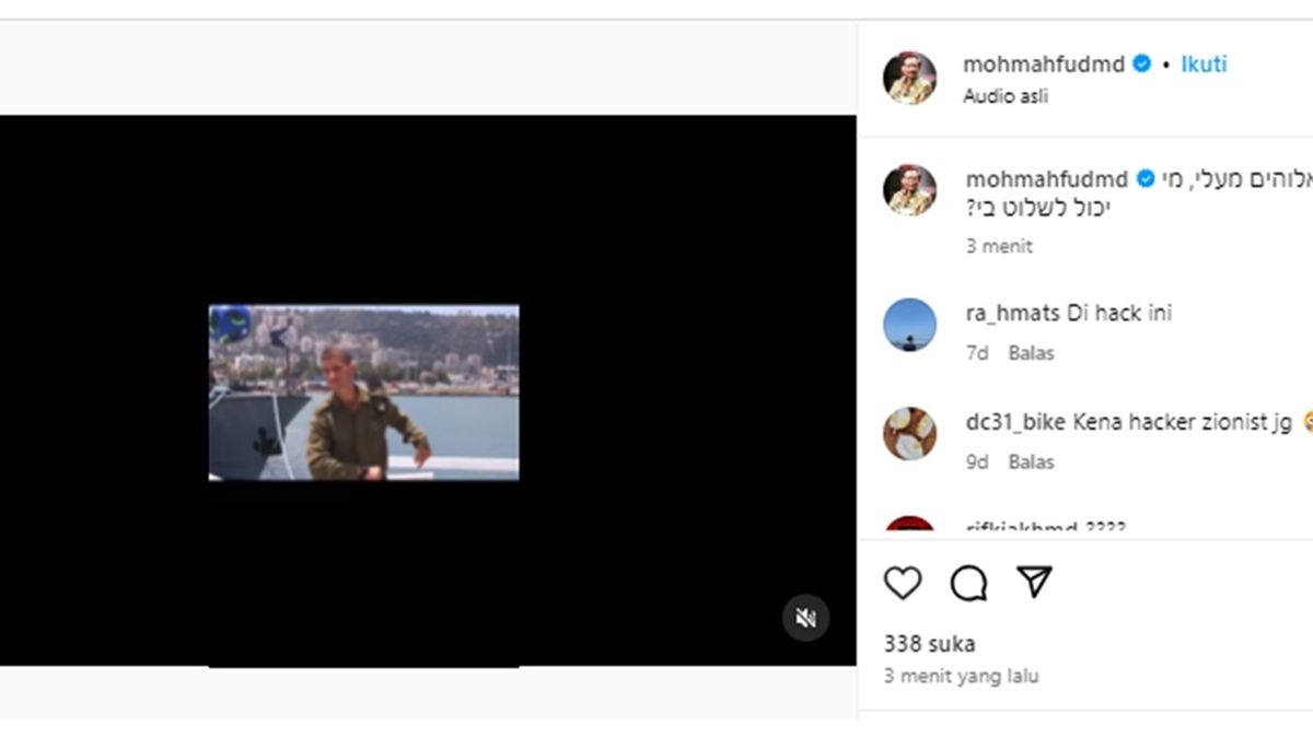 Akun Instagram Mahfud MD yang Sempat Diretas Berhasil Dipulihkan
