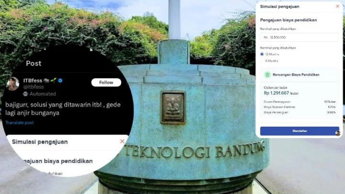 Viral di Twitter Mahasiswa ITB Dipaksa Mencicil UKT Layaknya Pinjol