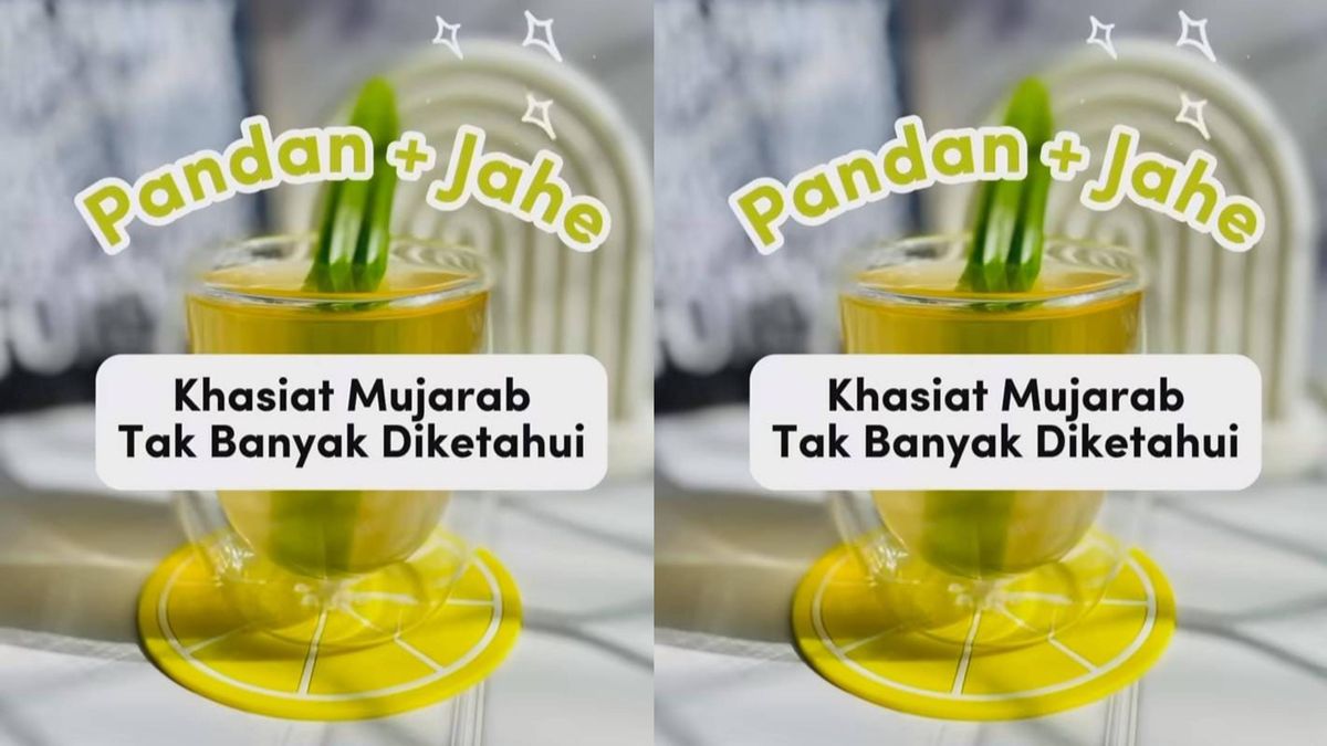 5 Manfaat Rutin Minum Air Rebusan Daun Pandan Dan Jahe Sebelum Tidur Tubuh Jadi Sehat Sampai 0667