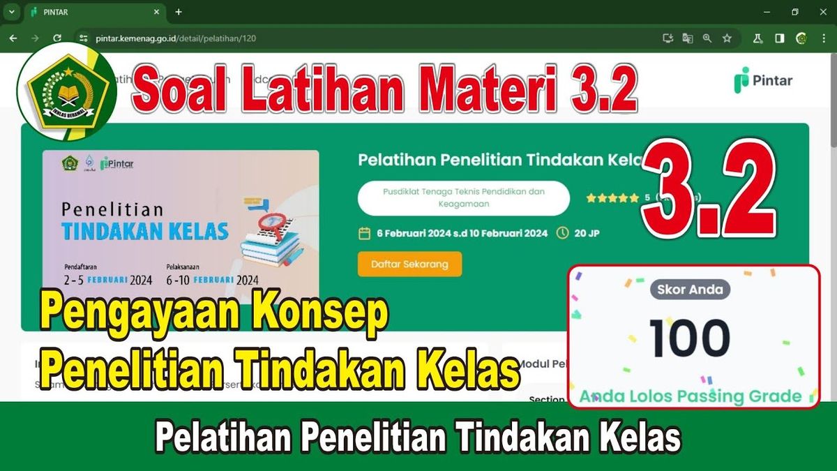 Kunci Jawaban Soal Modul 3.2 Pengayaan Konsep Penelitian Tindakan Kelas ...