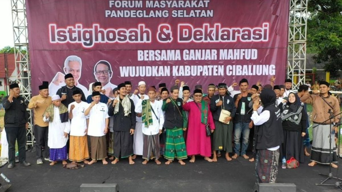 Gelar Istighosah Ribuan Warga Kabupaten Pandeglang Doakan Ganjar