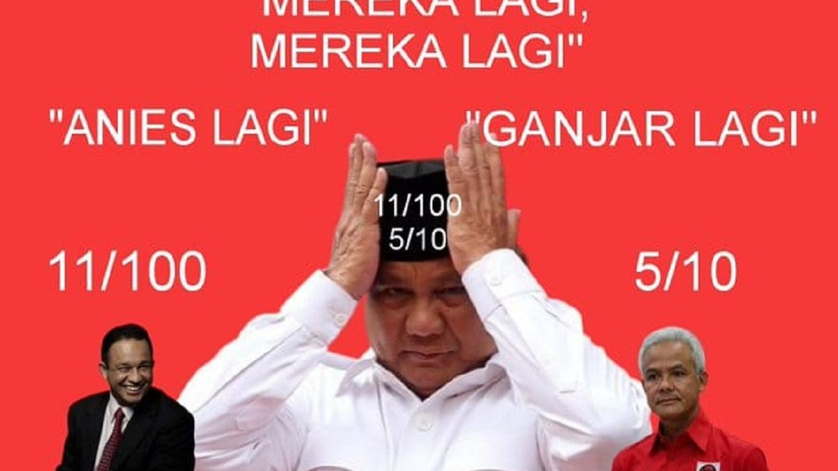 10 Gambar Meme Lucu Debat Capres, Prabowo Terkena Anies Syndrome: Mas ...