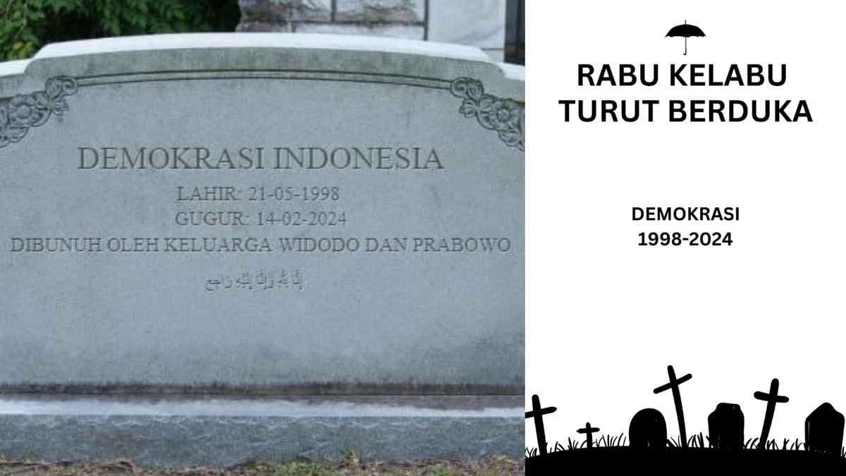 RIP Demokrasi Diperbincangkan Publik, Buntut Prabowo-Gibran Unggul Quick Count?