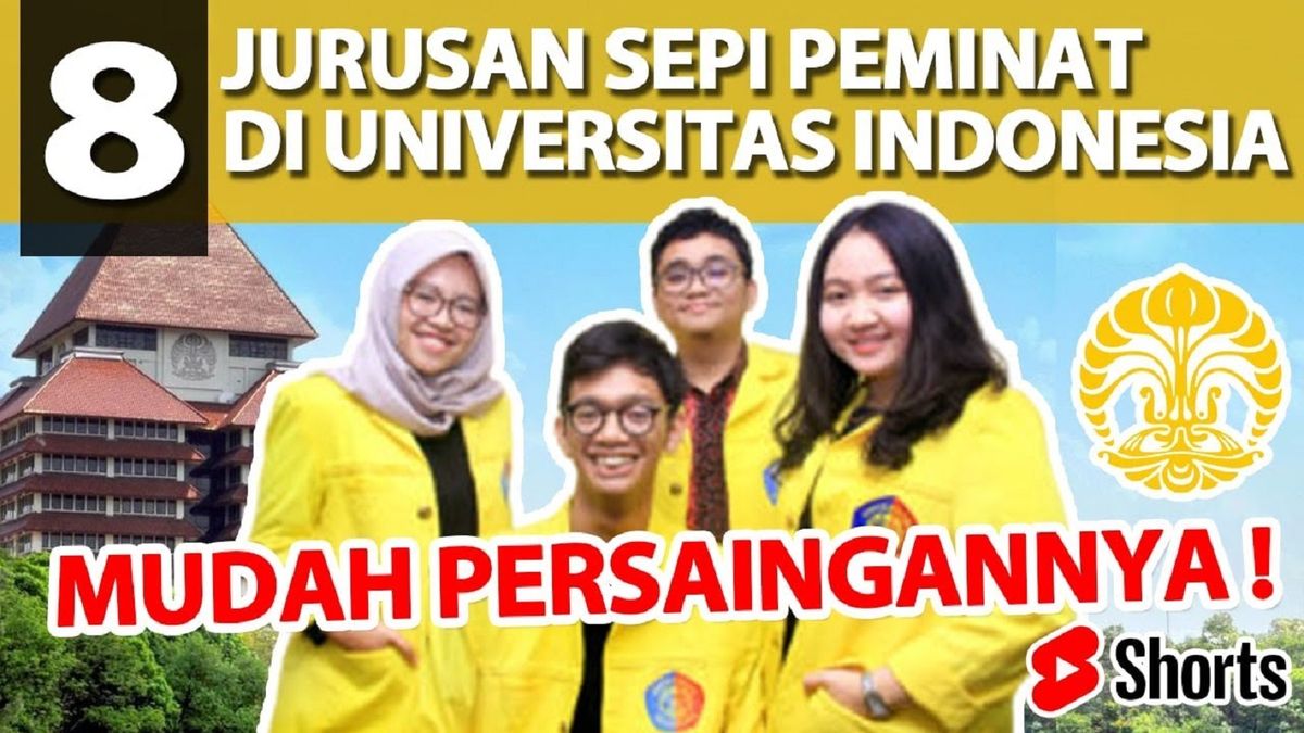 10 Prodi Sepi Pendaftar Di UI Atau Universitas Indonesia, Daftar SNBP ...