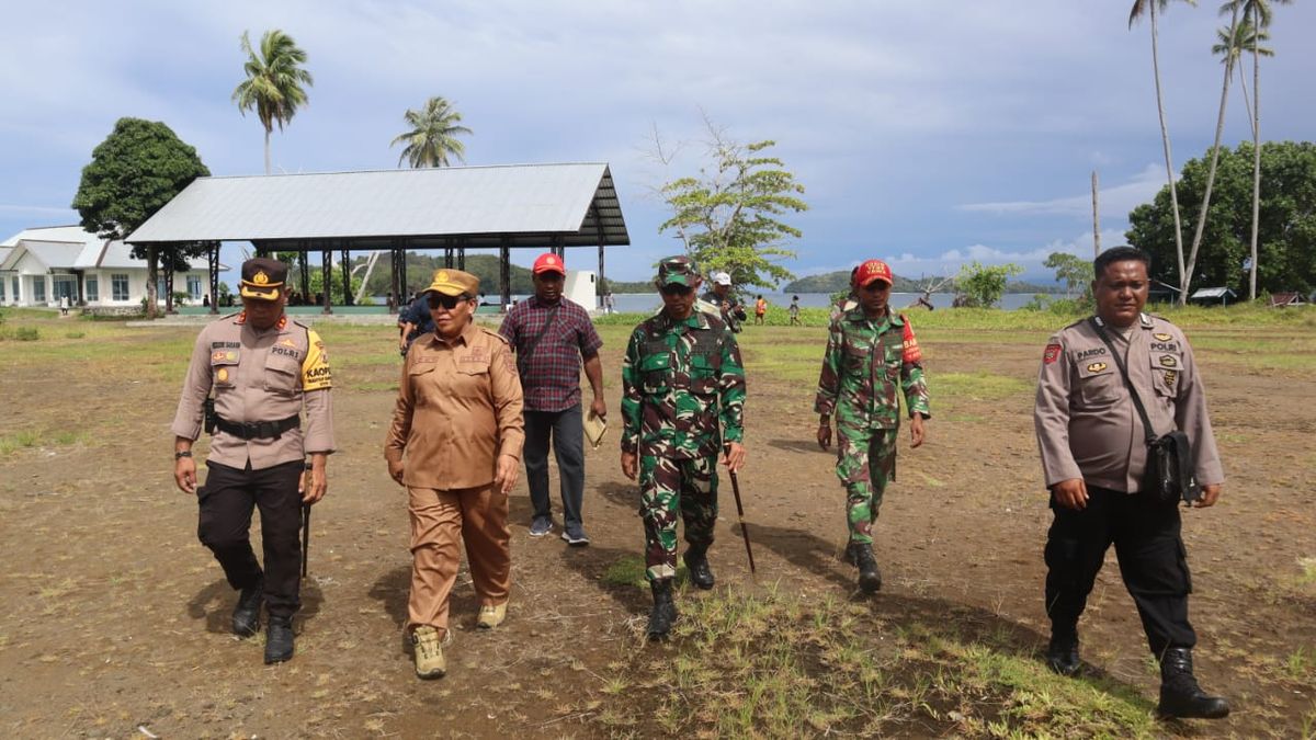 Kapolres Kep Yapen Akbp Herzoni Saragih Bersama Fokopimda Monitoring Distrik Pasca Pencoblosan