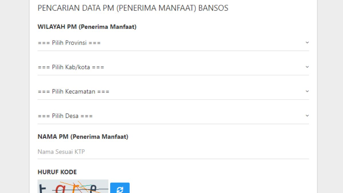 Masuk Cekbansos Kemensos Go Id Untuk Cek Nama Penerima Tambahan Bansos