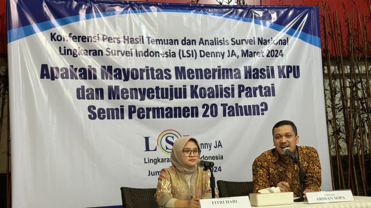 Survei LSI Denny JA: Mayoritas Publik Terima Prabowo-Gibran sebagai Pemenang Pilpres 2024