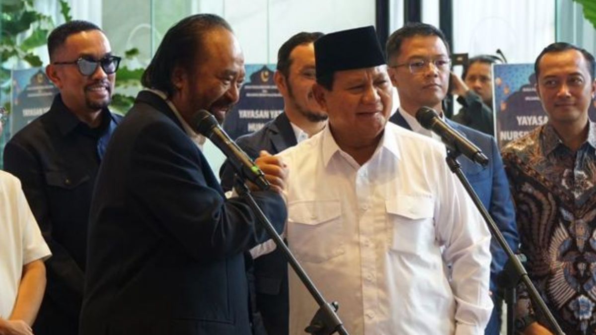 Prabowo Subianto Sebut Surya Paloh Sahabat Lama: Dulu Beliau Keras, Saya Juga