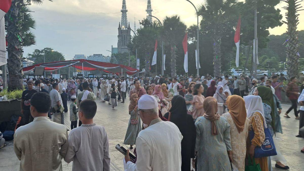Jokowi dan Ma’ruf Amin Salat Id di Masjid Istiqlal, Jemaah Sudah Berdatangan Sejak Subuh